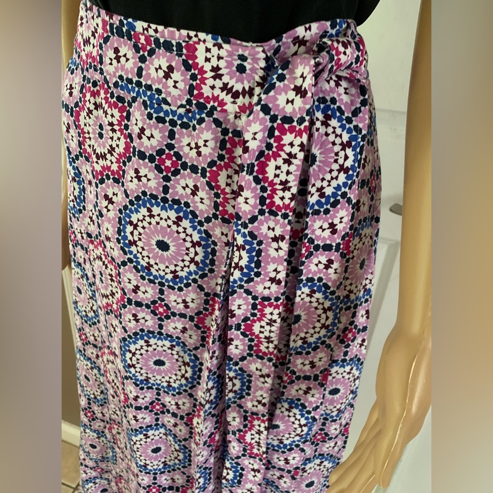 LOFT Mosaic Midi Wrap Skirt - Picture 8 of 15